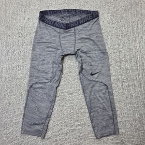 Nike Pro Gray Compression Leggings Dri-Fit